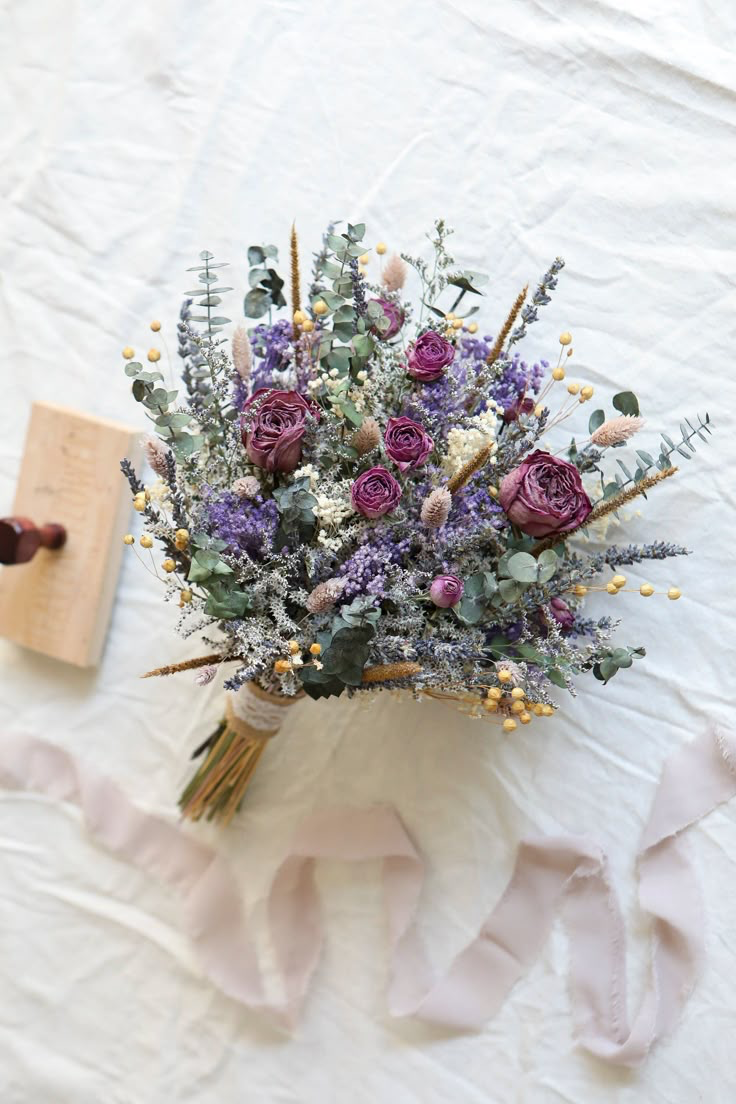 Lavender & Wheat Bouquet